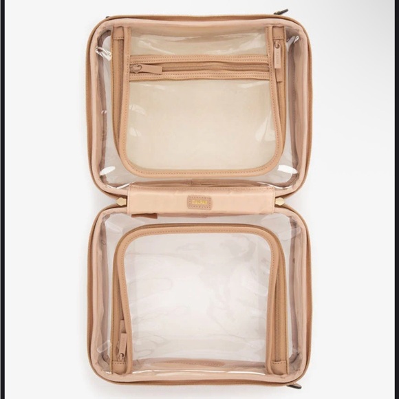 Calpak Transparent Cosmetic Case in Carmel 
11.25" x 9" x 5.75" - Picture 3 of 13